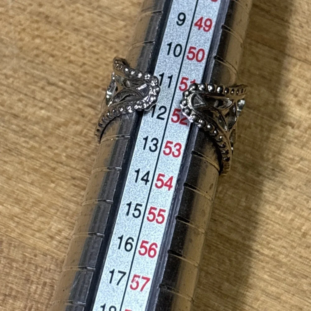 Vintage 1977 Sarah Coventry Queen's Lace Silver Tone Filigree Ring Size 6.75
